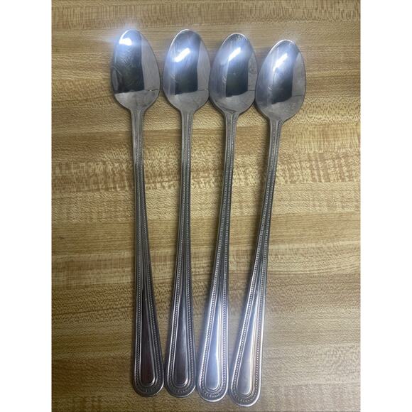 Sysco Winchester Stainless Flatware Ice Tea Spoons Set Of Four (4) 8.5” - Picture 1 of 5